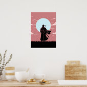 Poster Ronin Anime Minimaliste (Cuisine)