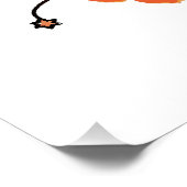Poster Ronron cosmique - Chat guitariste astro (Coin)