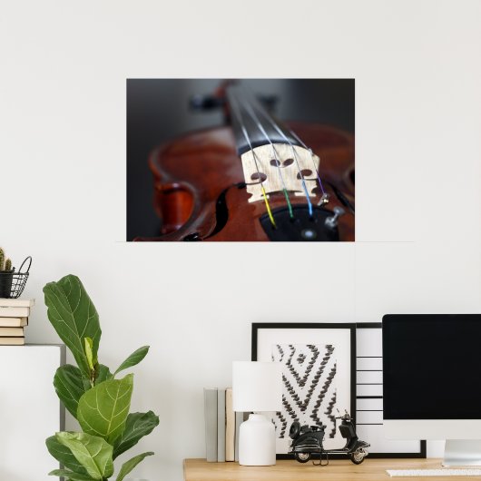 Poster rood Violin (Thuiskantoor)