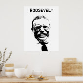Poster Roosevelt — Noir et blanc (Cuisine)