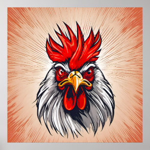 Poster Rooster - Art Print