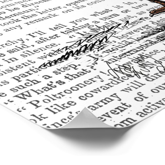 Poster Rooster avec Loudhailer (Coin)