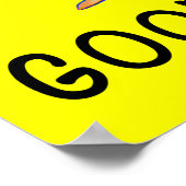 Poster Rooster coloré Bonjour ! (Coin)