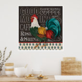 Poster Rooster du bon matin (Cuisine)