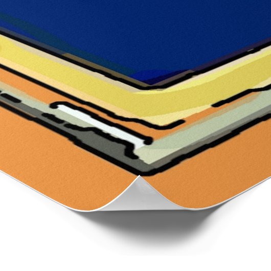 Poster Rooster Matin Sun (Coin)