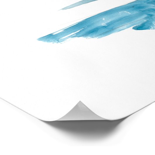 Poster Rooster Splash - Aquarelle Portrait (Coin)