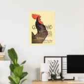 Poster Rooster Steinlen Cocorico (Bureau à domicile)