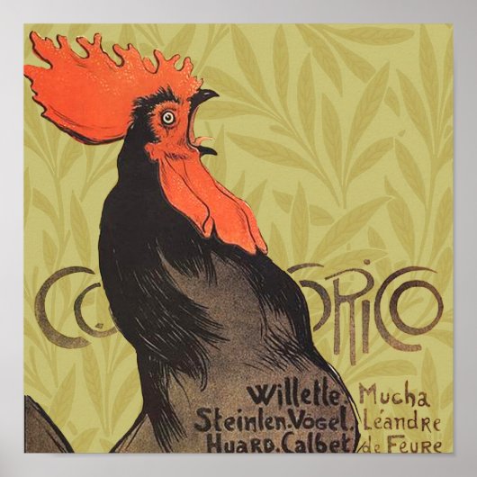 Poster Rooster Steinlen Cocorico (Devant)