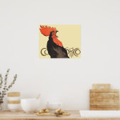 Poster Rooster Steinlen Cocorico (Cuisine)