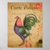 Poster Rooster vintage (Devant)