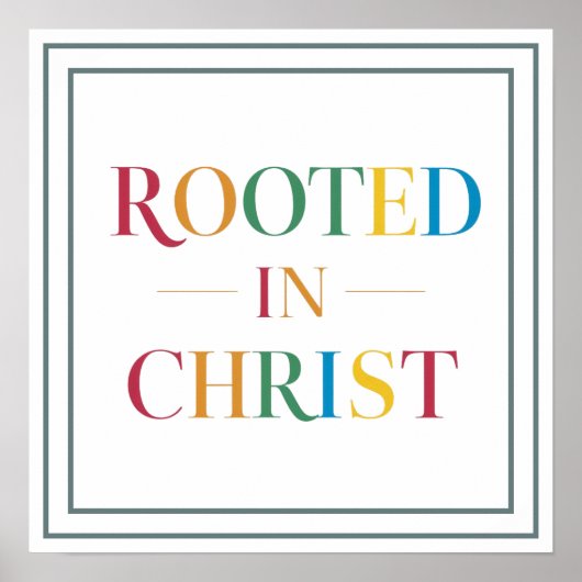 Poster Rooted In Christ Bold Modern Foundation (Devant)