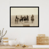 Poster Roping a Grey Wolf in Wyoming 1887 (Cuisine)