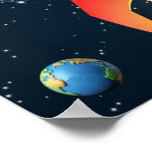 Poster Roquette avec photo | Astronaute de l'OVNI Alien (Coin)