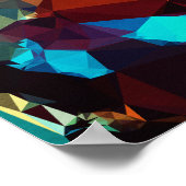 Poster Roquette bleue - Kubistika par Boris Draschoff (Coin)