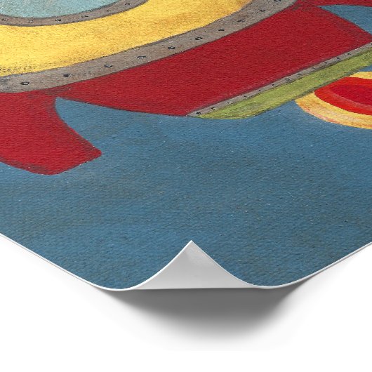 Poster Roquette - IMPRIMER (Coin)