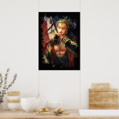 Poster Roronoa Zoro d'une pièce (Cuisine)