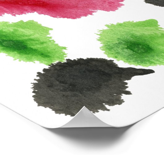 Poster Rorschach Inkblot Test Art Amusant (Coin)