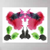 Poster Rorschach Inkblot Test Art Amusant (Devant)