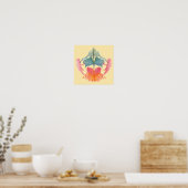 Poster Rorschach Inkblot Test Art Amusant (Cuisine)