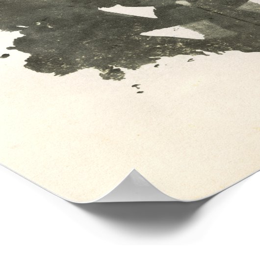 Poster Rorschach Inkblot Test Art Amusant (Coin)