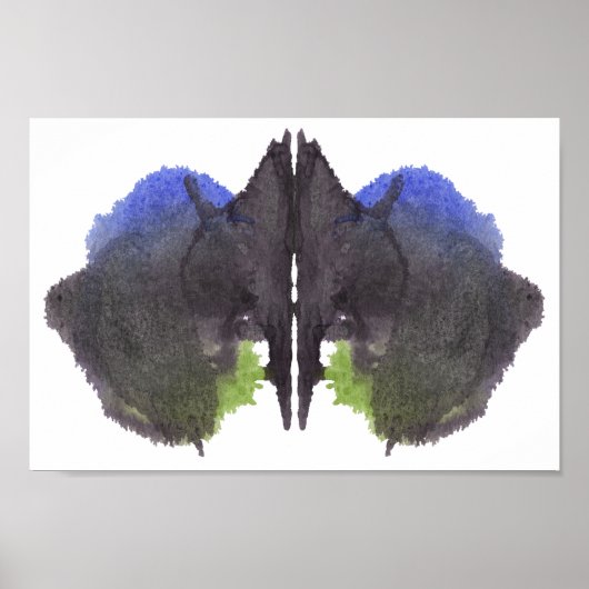 Poster Rorschach Inkblot Test Fun Art Imprimer (Devant)