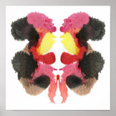 Poster Rorschach Inkblot Test Fun Art Imprimer (Devant)