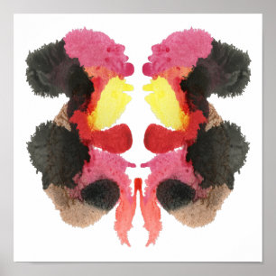 Poster Rorschach Inkblot Test Fun Art Imprimer