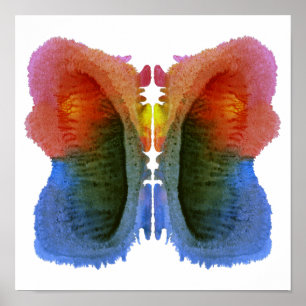 Poster Rorschach Inkblot Test Fun Art Imprimer