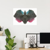 Poster Rorschach Inkblot Test Fun Art Imprimer (Bureau à domicile)