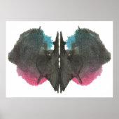 Poster Rorschach Inkblot Test Fun Art Imprimer (Devant)