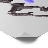 Poster Rorschach Inkblot Test Fun Art Imprimer (Coin)