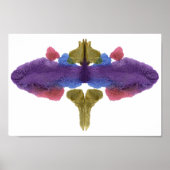Poster Rorschach Inkblot Test Fun Art Imprimer (Devant)