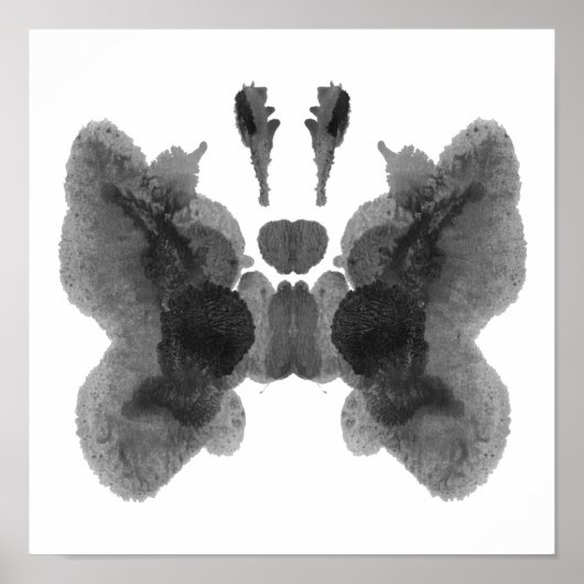 Poster Rorschach Inkblot Test Fun Art Imprimer (Devant)