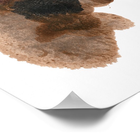 Poster Rorschach Inkblot Test Fun Art Imprimer (Coin)