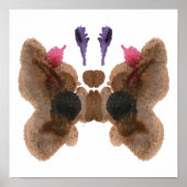 Poster Rorschach Inkblot Test Fun Art Imprimer (Devant)
