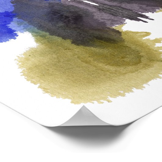 Poster Rorschach Inkblot Test Fun Art Imprimer (Coin)