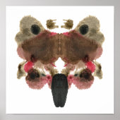 Poster Rorschach Inkblot Test Fun Art Imprimer (Devant)