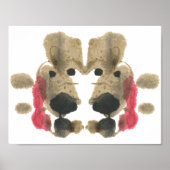 Poster Rorschach Inkblot Test Fun Art Imprimer (Devant)