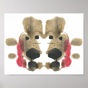 Poster Rorschach Inkblot Test Fun Art Imprimer