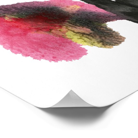 Poster Rorschach Inkblot Test Fun Art Imprimer (Coin)