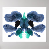 Poster Rorschach Inkblot Test Fun Art Imprimer (Devant)