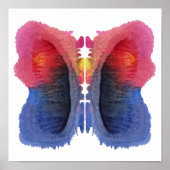 Poster Rorschach Inkblot Test Fun Art Imprimer (Devant)