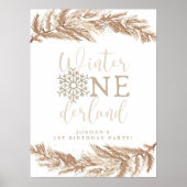 Poster RORY Boho Beige Winter Wonderland Premier annivers (Devant)