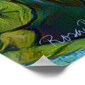Poster Rosa Blue Bajou [Affiche] (Coin)