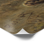 Poster Rosa Bonheur Chat sauvage 1850 (Coin)