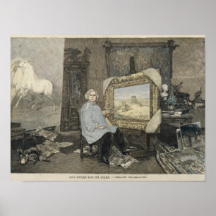 Poster Rosa Bonheur in her studio