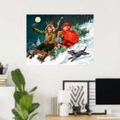 Poster Rosa C. Petherick : Noël Shopping (Bureau à domicile)