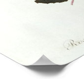 Poster Rosa Centifolia (Coin)