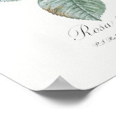 Poster Rosa Damascena Roses Par Pierre-Joseph Redoute (Coin)