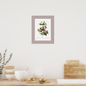 Poster Rosa multiflora, Bordure personnalisée (Cuisine)